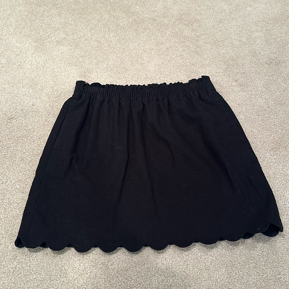 JCrew factory scalloped pull on skirt